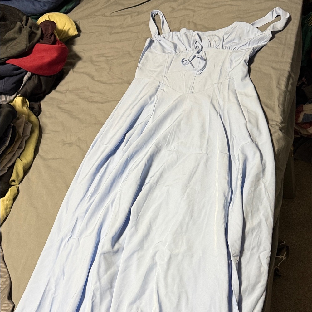 Elegant Light Blue Women's Dress